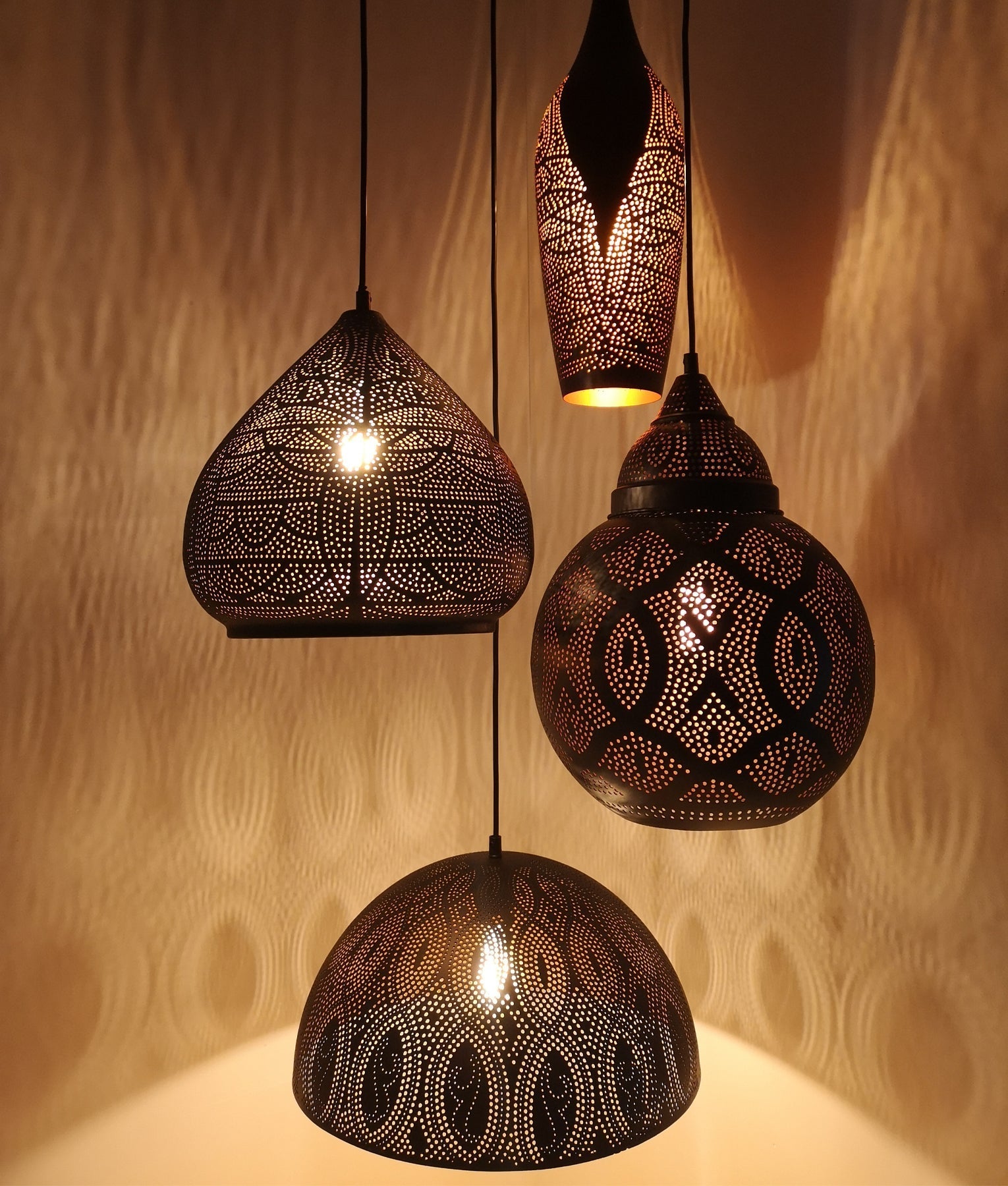 Hot Deal! Bohemian Style Black Ellipse Interior Single Pendant Light - Marrakesh Design