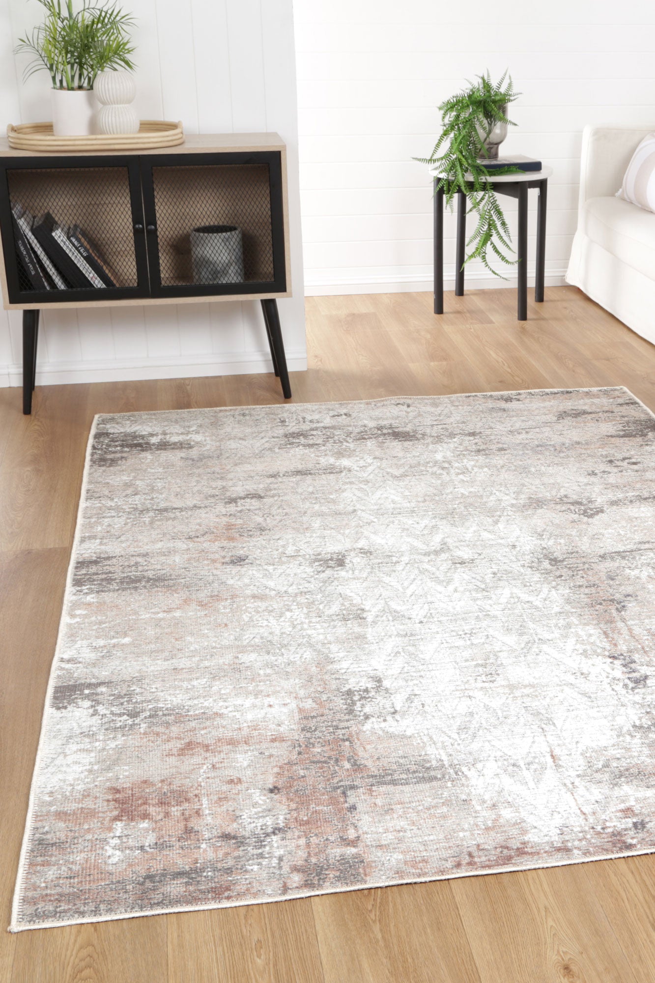 Heritage Limestone Washable Rug - Ideal for Busy Families