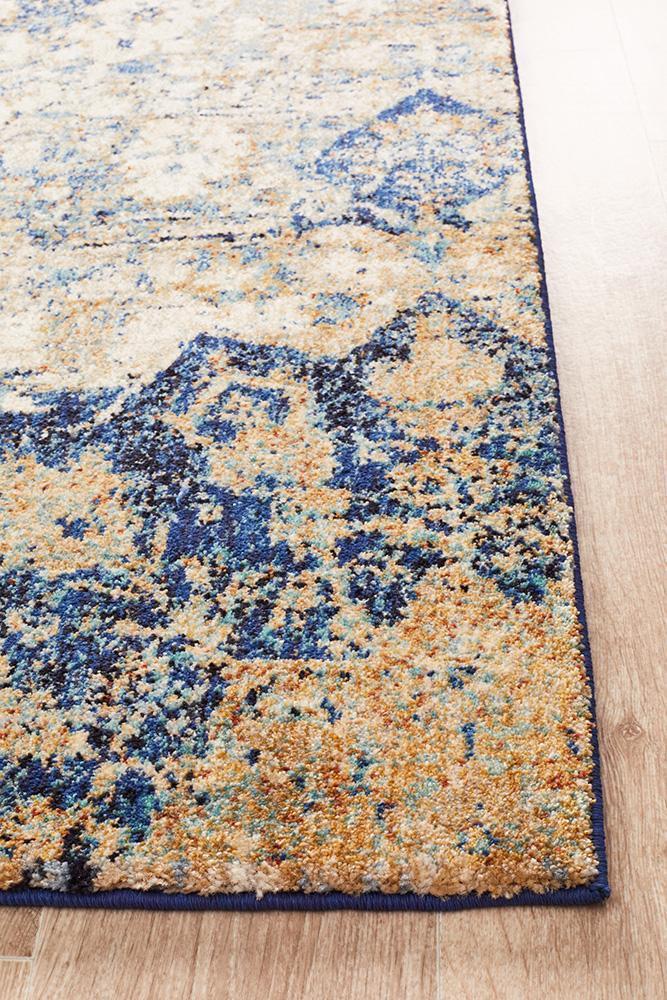 Anastasia Transitional 252 Blue Rug with Soft Abrash Effect