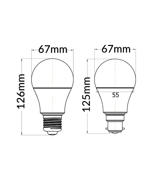 15W Frosted Diffuser GLS LED Light Globes