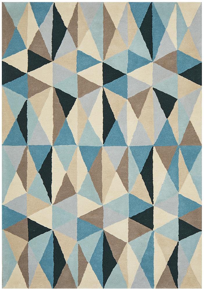 Hot Sale! Matrix Turquoise 901 Pure Wool Rug - Stylish Home Decor