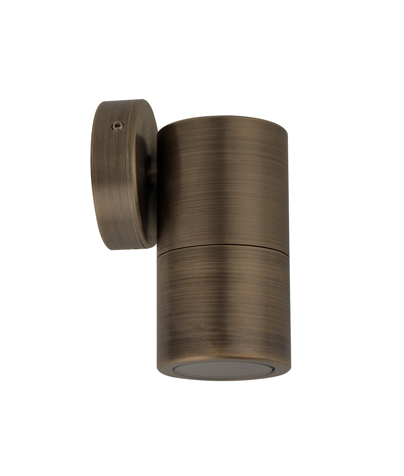 Antique Brass GU10 Exterior Wall - Mounted Pillar Spot Lights with IP65 Rating