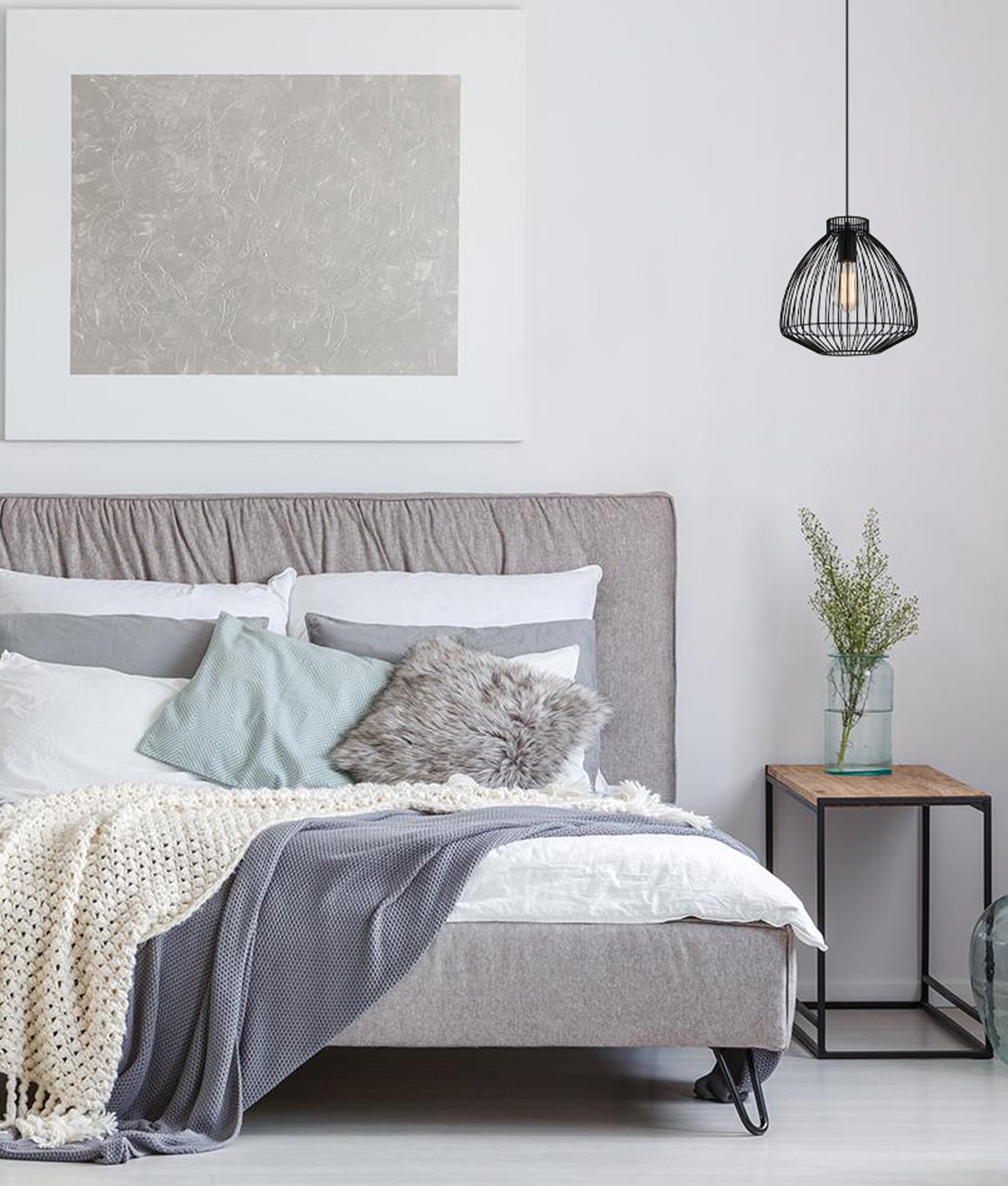 MANU: Stylish Modern Interior Cone (Concave) Wire Cage Pendant Lights - Great Deal!