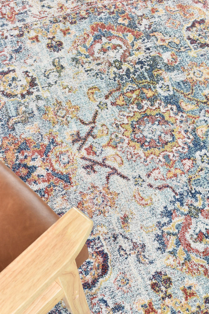 Hot! Navy Cream Morocco 0410A Rug