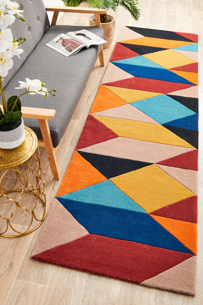 904 Sunset Runner Rug: Matrix Pure Wool with Stunning Design