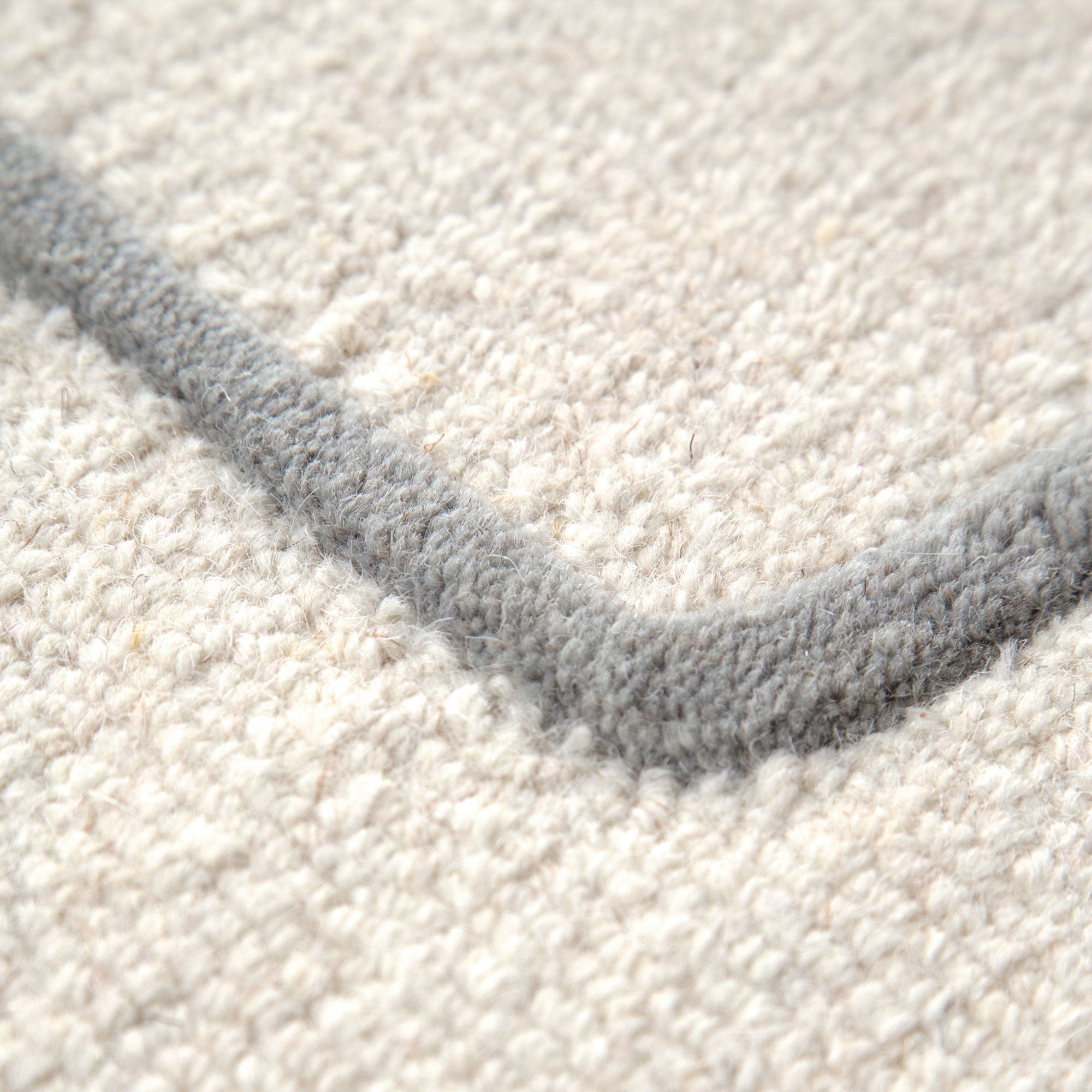 Les Nomades Souk Grey Wool Rug with Earthy Sophistication
