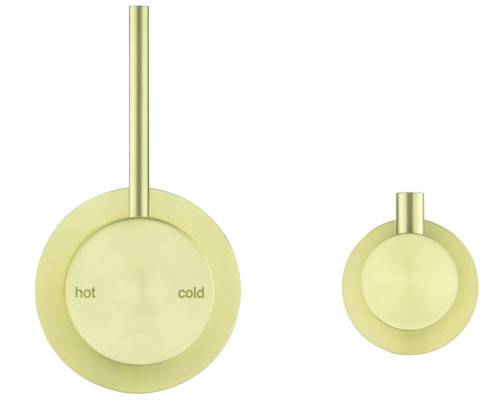Hot Deal! Brushed Gold Mica Sideways Shower Mixer with Reverse Handle & Diverter
