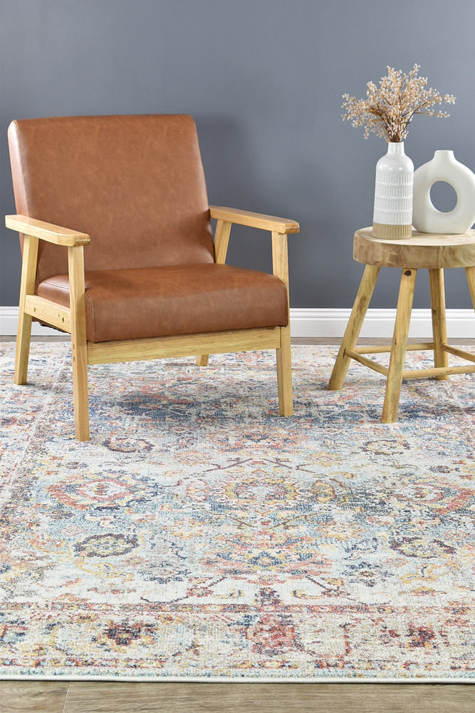 Hot! Navy Cream Morocco 0410A Rug