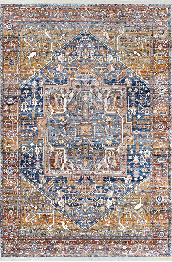 Hot! Heriz Rust Rug with Traditional Charm