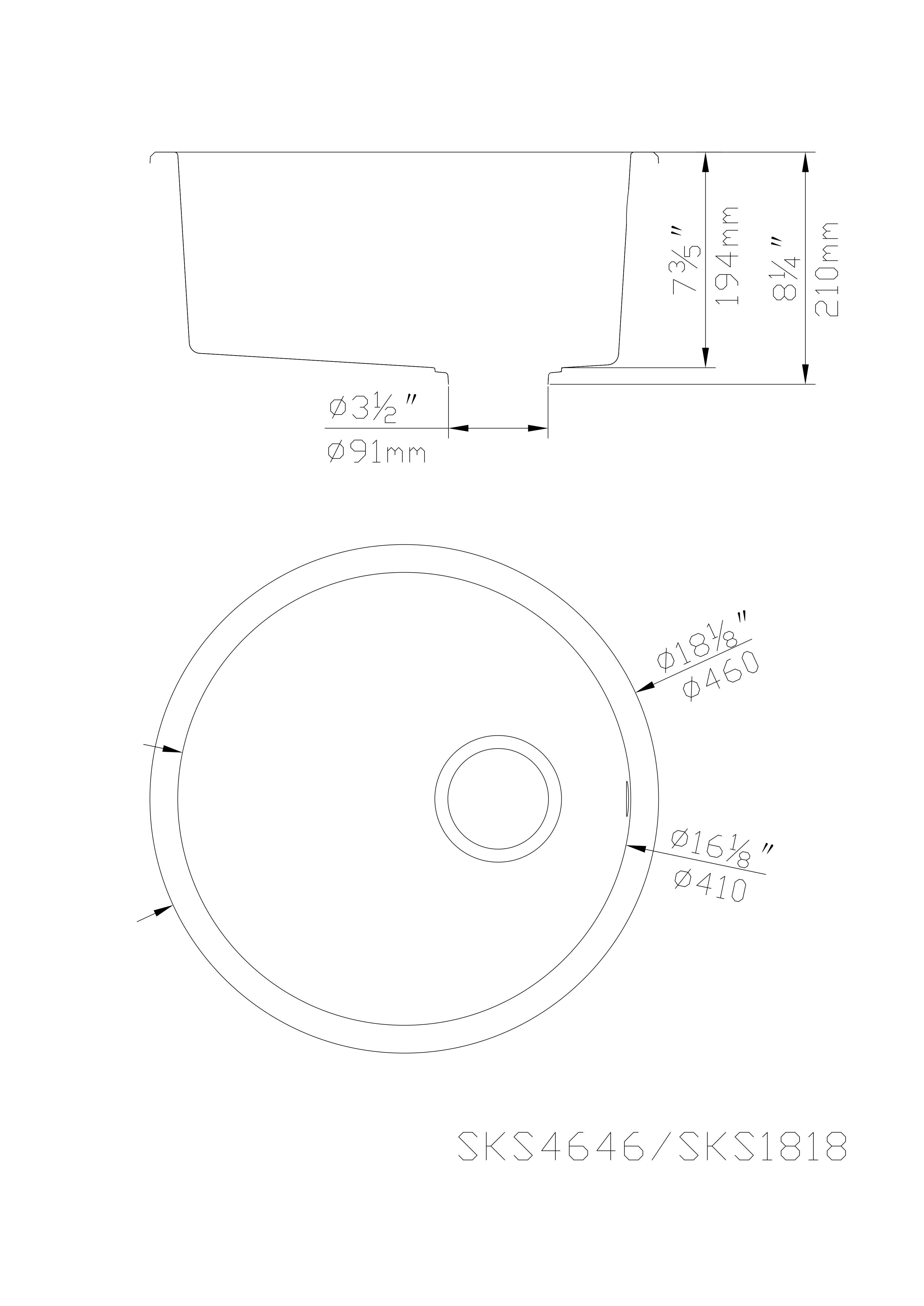 Hot Deal! Matte Black POS Round Quartz Undermount Kitchen Sink 466x466x210
