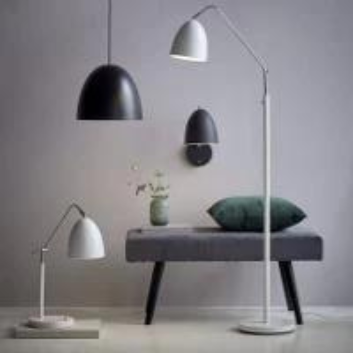 Exclusive Alexander Black and White Pendant Lamp for Timeless Home Decor