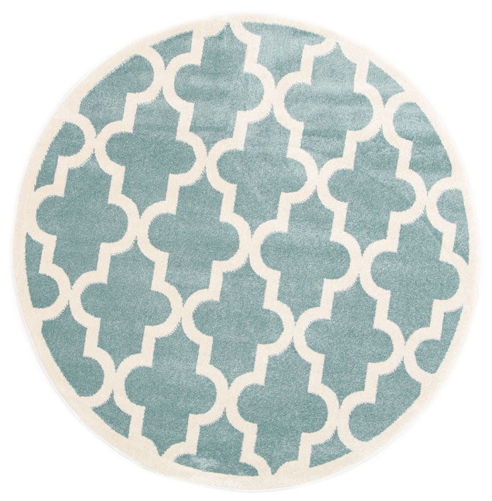 Piccolo Aqua White Rug for Kids - Spark Imagination!