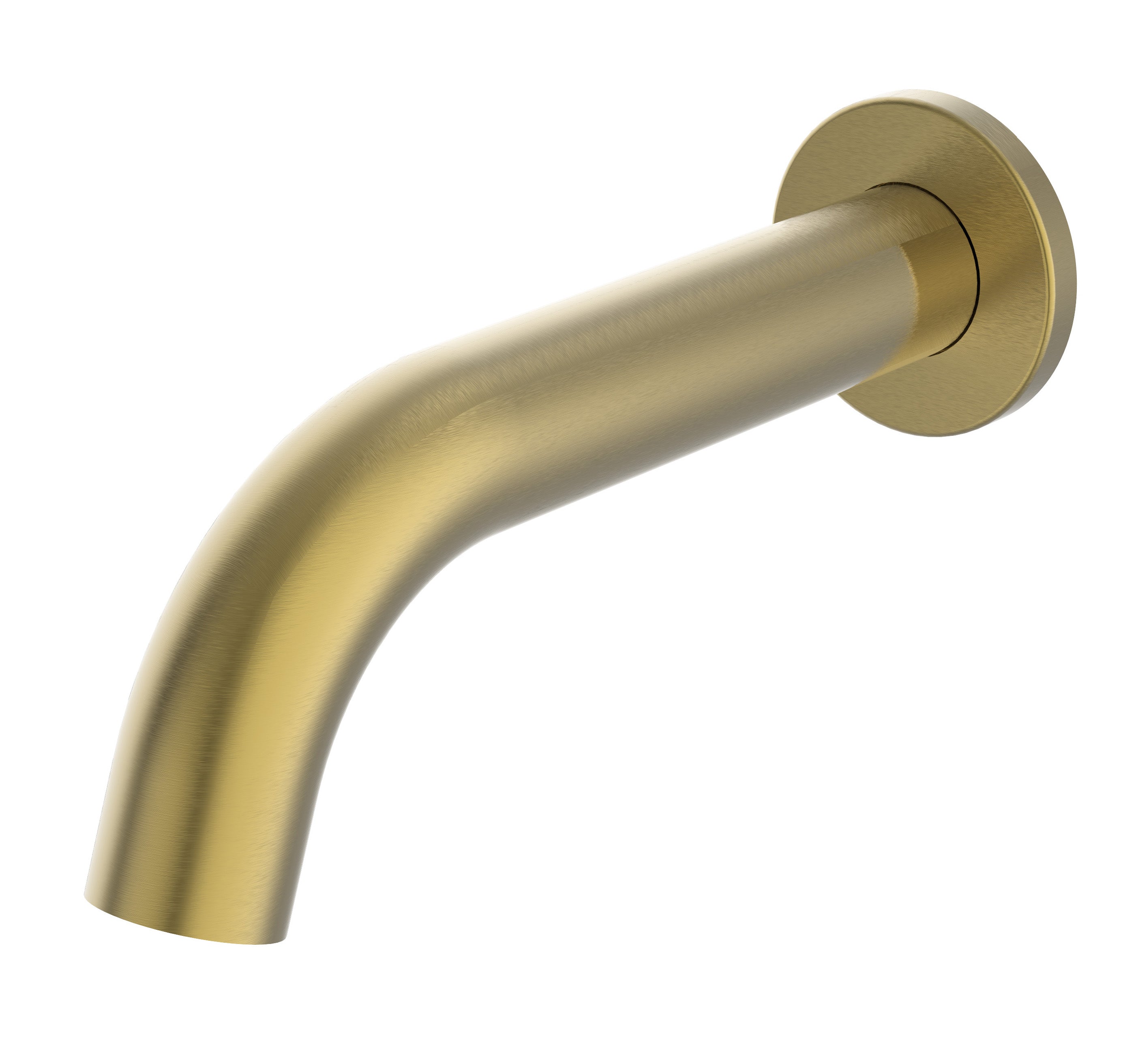 Hot Sale! Hali Brushed Gold Curve Brass Bath Spout for Your Bathroom