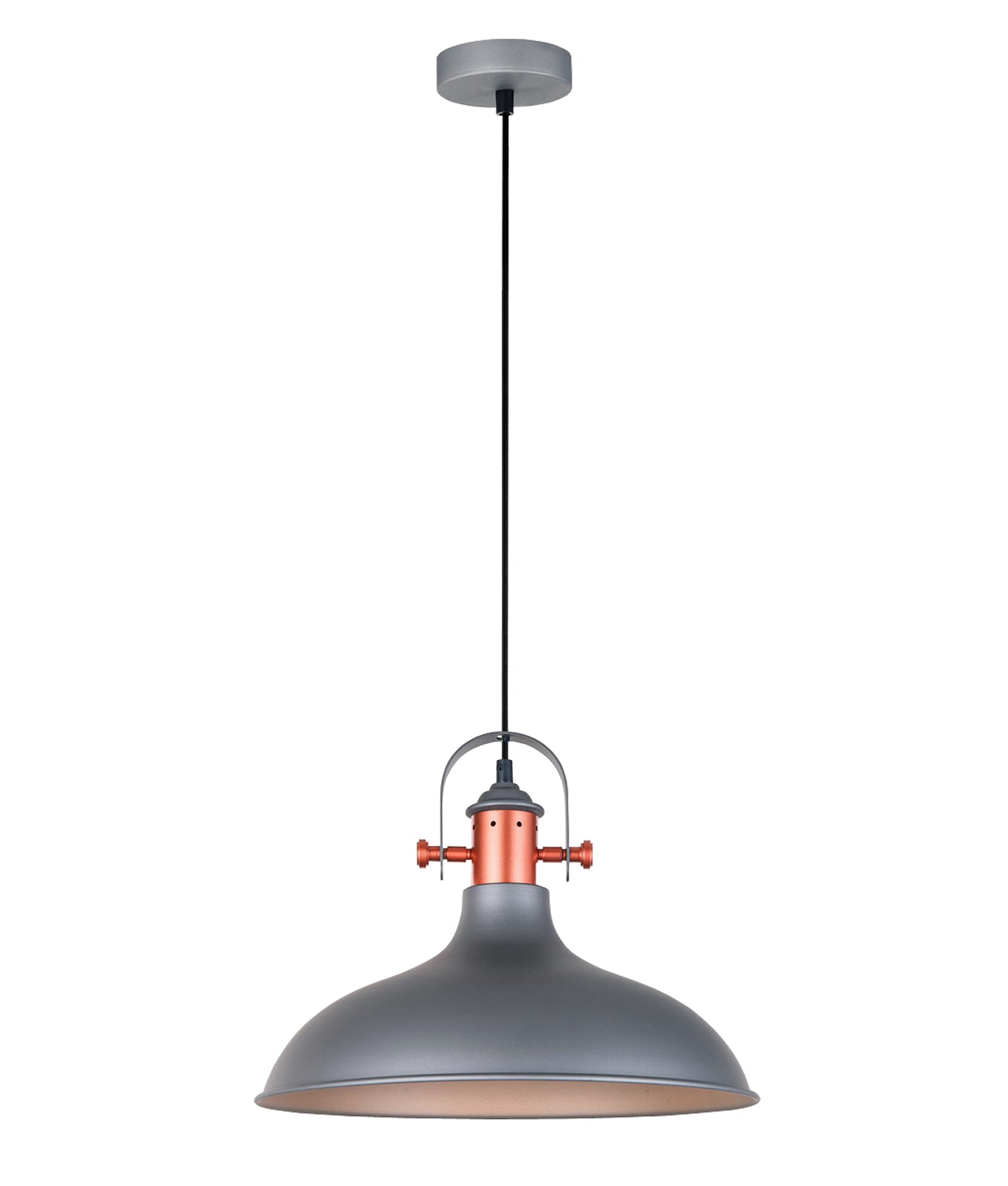 Hot Sale! Scandinavian Industrial Copper-Plated Dome-Shaped Interior Single Pendant Lights