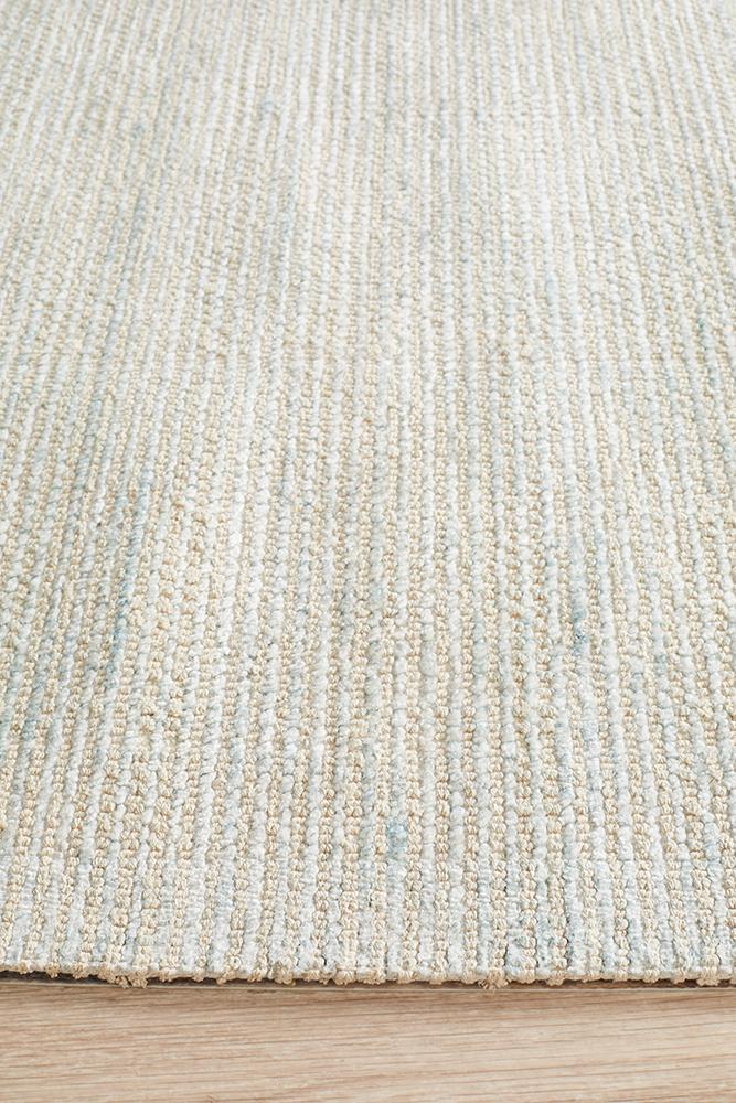 Luxurious Allure Sky Cotton - Rayon Hand - Loomed Rug for Modern Spaces