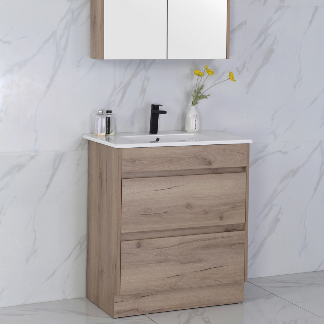 Get the Best MAX MDF Freestanding Vanity in Natural Oak - All Sizes Available