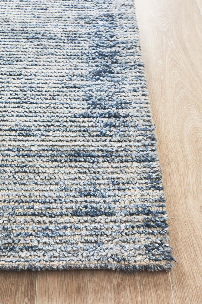 Hot! Allure Indigo Cotton - Rayon Luxury Rug