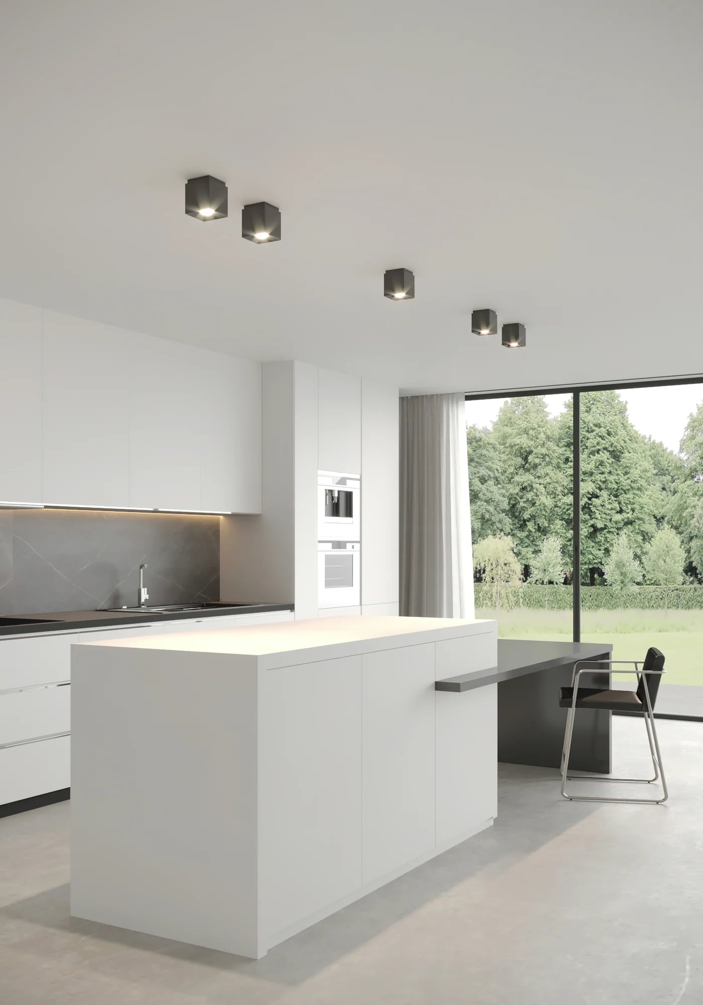 Nordlux Ethan 1-Spot Surface Downlight in Elegant Matt Black Finish