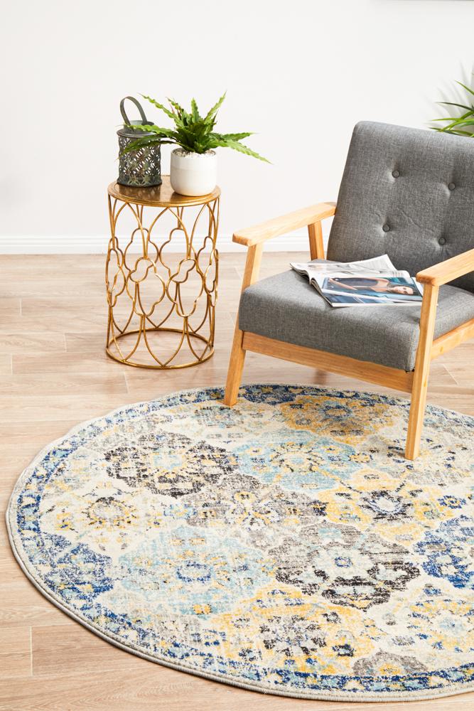 Special Offer! Evoke Multi - Blossom Transitional Round Area Rug