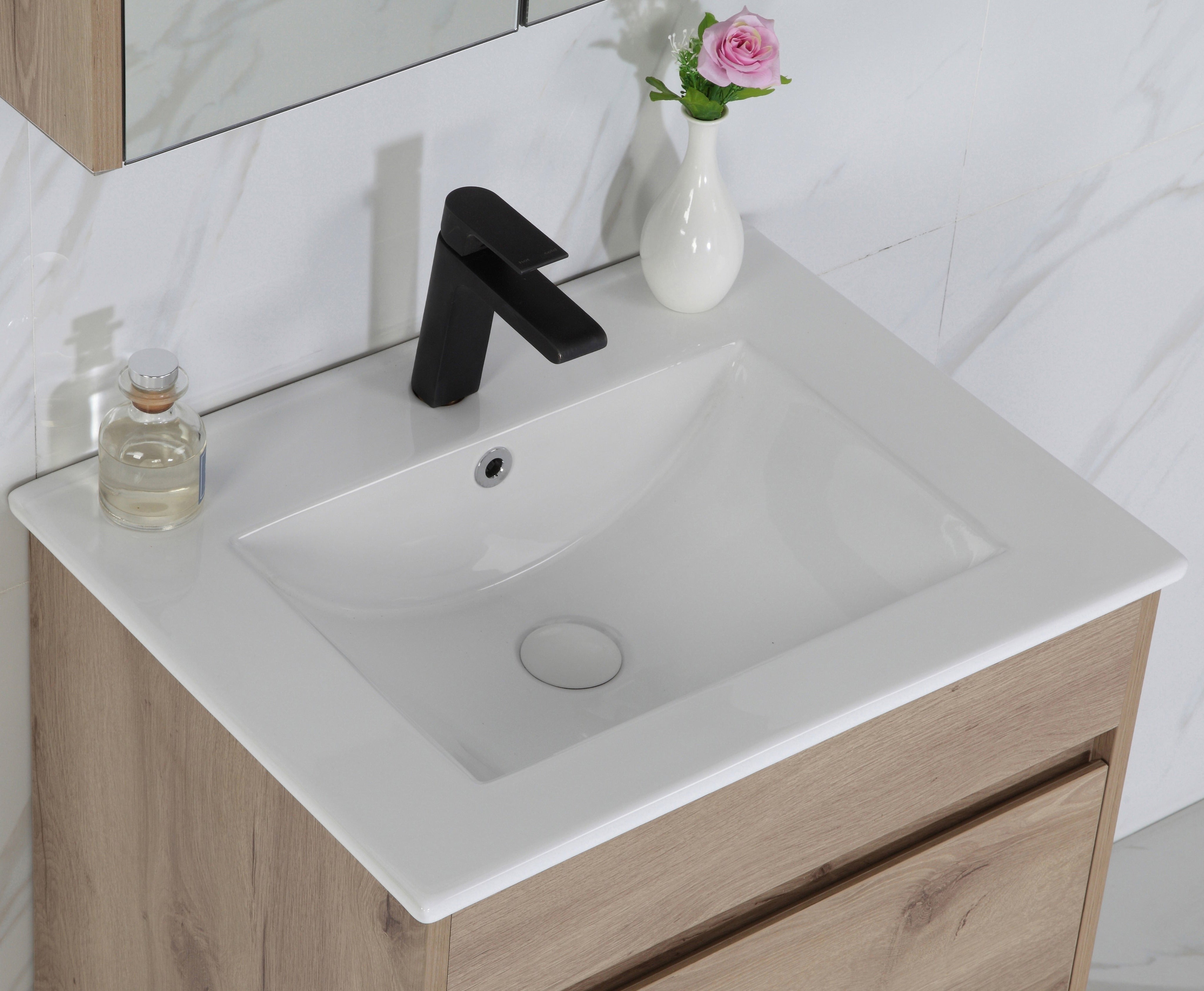 Get the Best MAX MDF Freestanding Vanity in Natural Oak - All Sizes Available