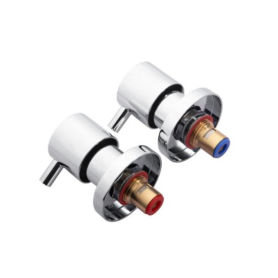 Hot Sale! Lucid Chrome Round Shower Wall Taps
