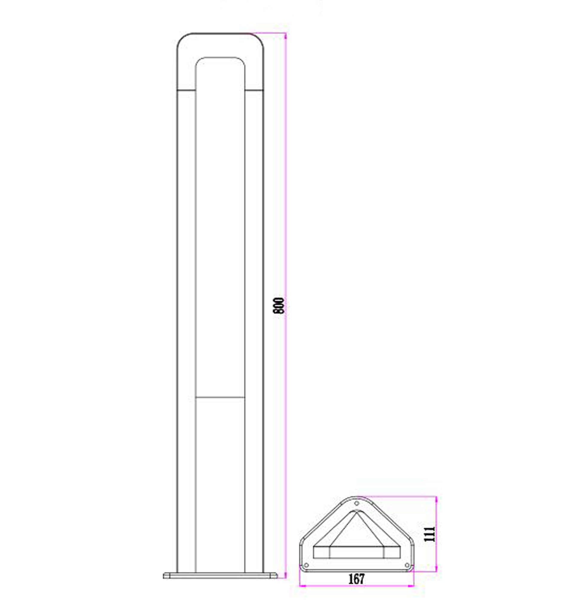 Discount Hathor Dark Grey Surface - Mounted LED Bollard Lights with IP54 Rating