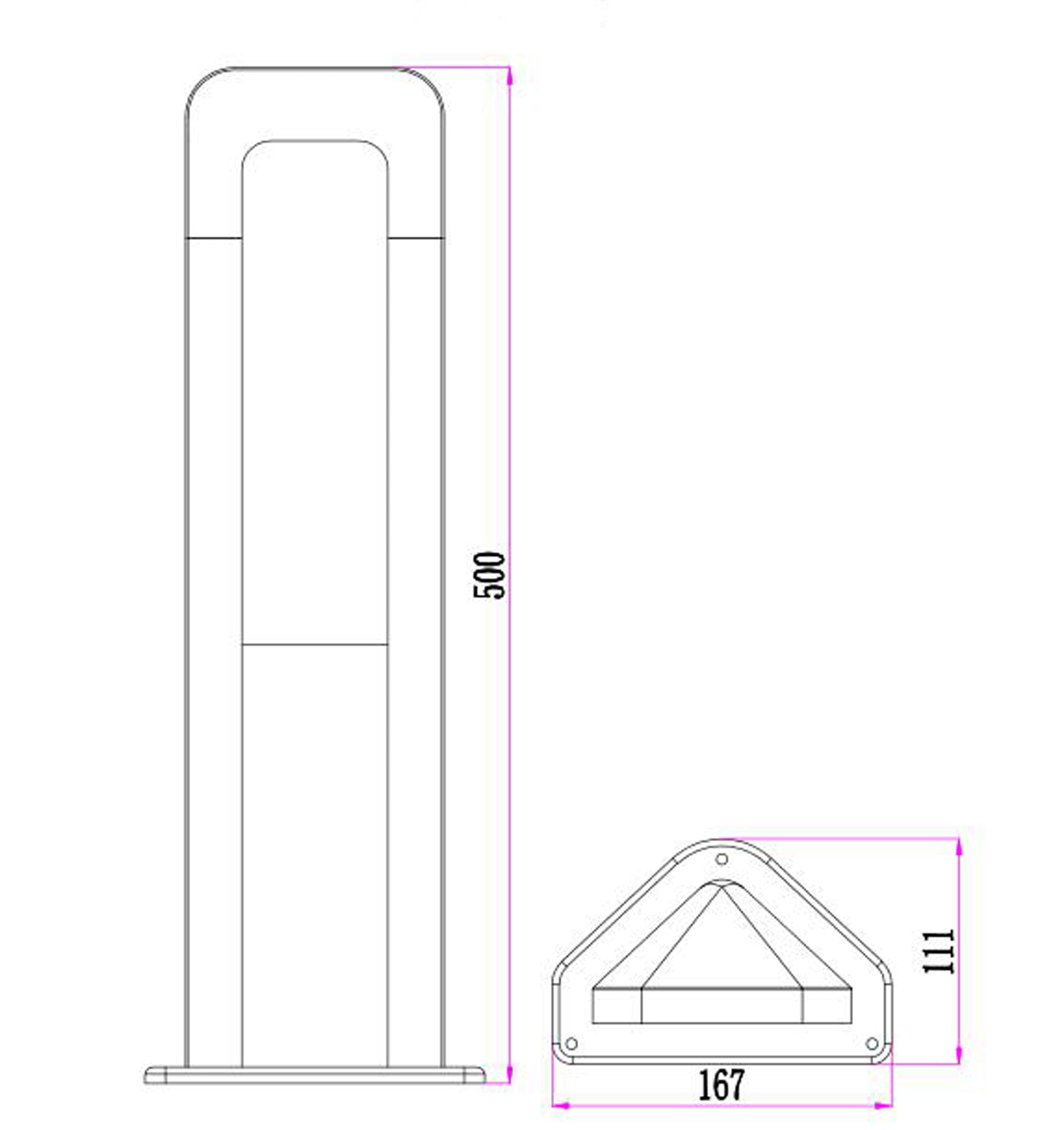 Discount Hathor Dark Grey Surface - Mounted LED Bollard Lights with IP54 Rating