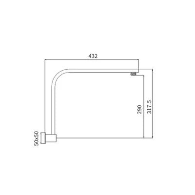 Hot Sale! Eric Black Shower Arm - A Durable and Stylish Bathroom Upgrade