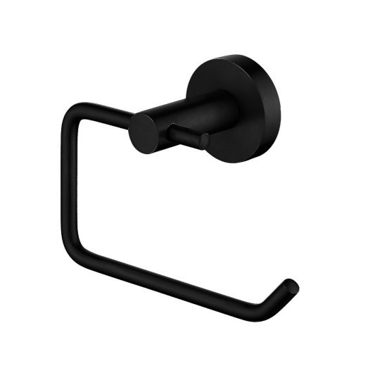 Stylish Matte Black 304 Stainless Steel Toilet Roll Holder for Modern Bathrooms