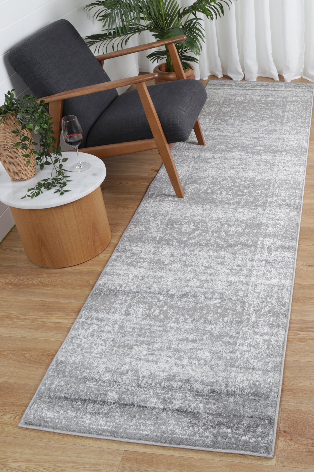 Ligures Grey Transitional Rug - Trendy & Durable