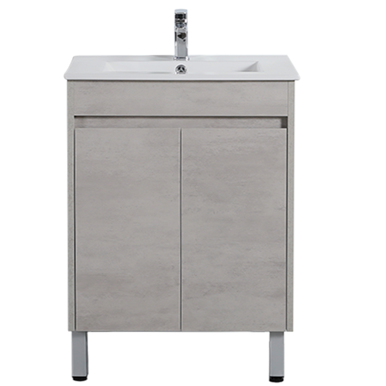 Hot Sale! Poseidon Nova Plywood Floor Standing Vanity in 600mm Concrete Grey