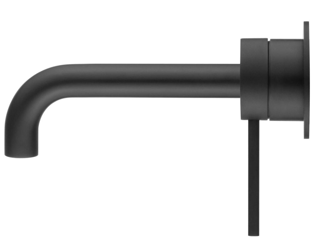 Hot Sale! 2P Black Curved Spout Mica Wall - Spout Combo for Modern Bathrooms