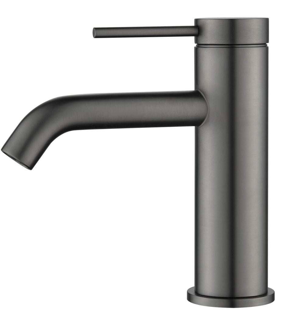 Stylish Brushed Gun Metal Mica Basin Mixer for Modern Bathrooms