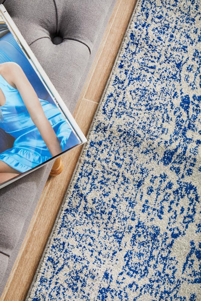 Hot! Evoke Frost Blue Transitional Area Rug