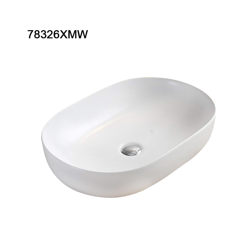 Hot Deal! POSEIDON Rectangle Gloss White Ceramic Basin (490x350x135)