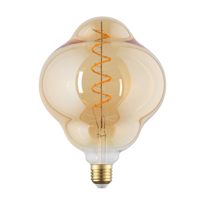 4W Dimmable E27 LED Globe with 2000K Amber Light, CL150 Style