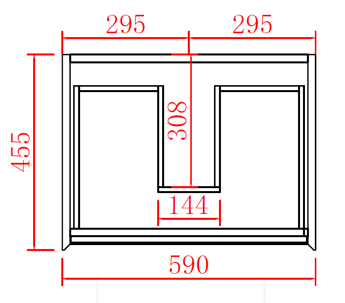 750mm Petra Matte Black and White PVC Wall - Hung Vanity for Stylish Bathrooms