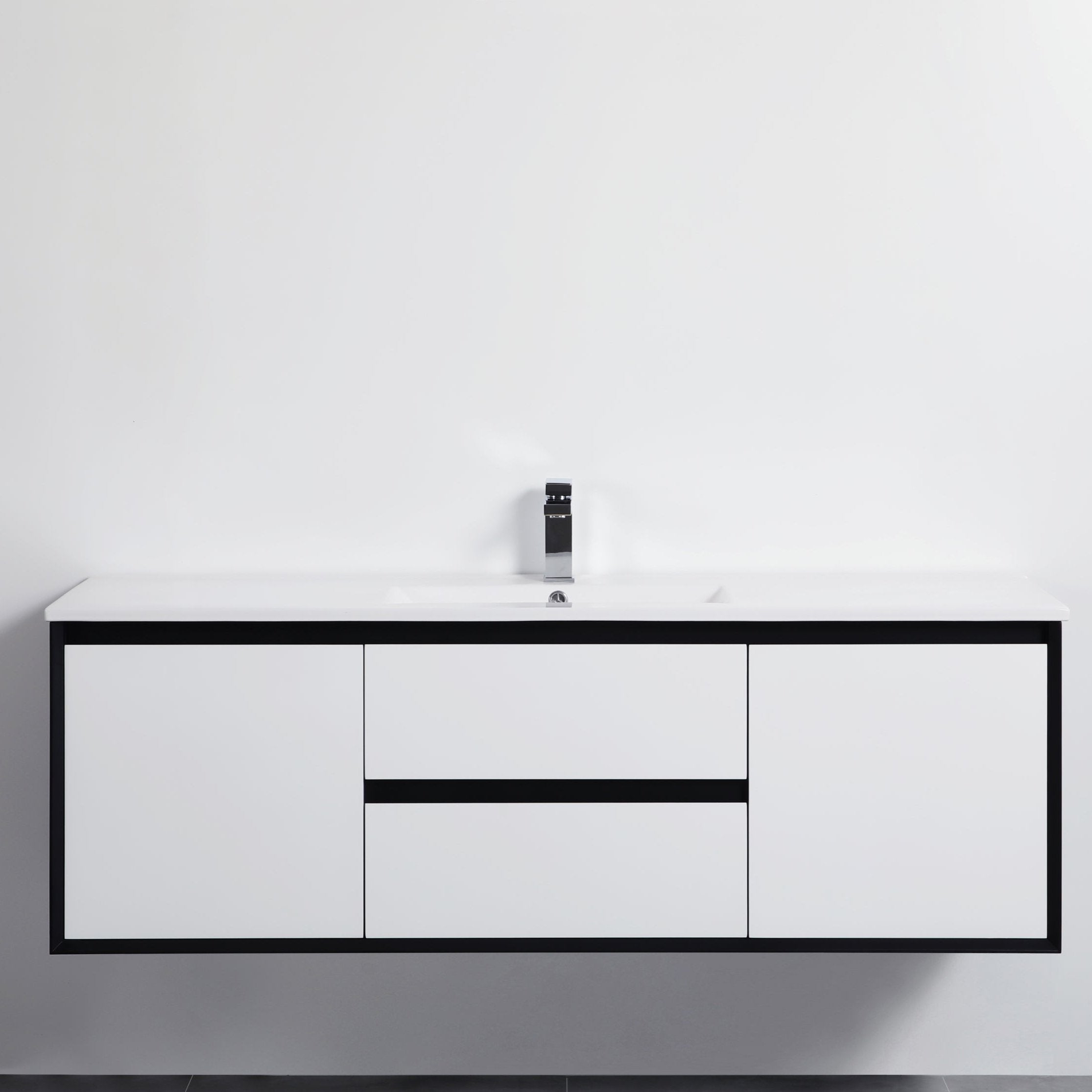 PETRA 1500mm Wall Hung Vanity (Single/Double Bowls) - Stylish & Functional