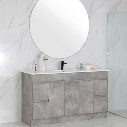 Exclusive LOLA Freestanding Vanity in Stylish Grey - Available in All Sizes