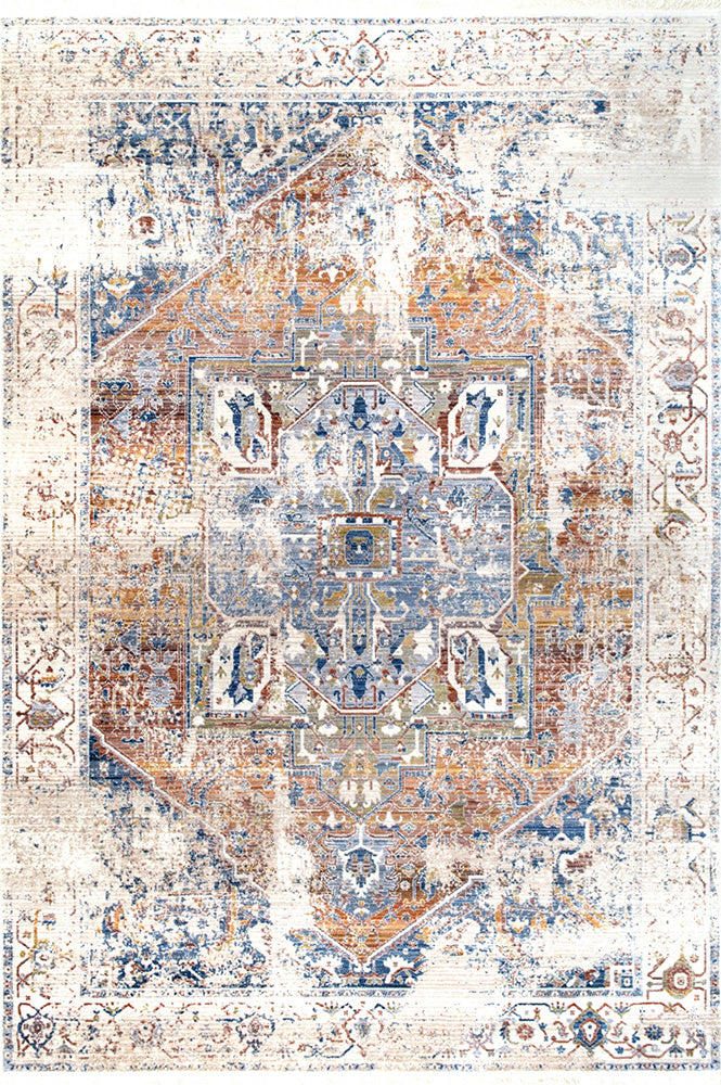 Hot! Heriz Ivory Rug with Timeless Design