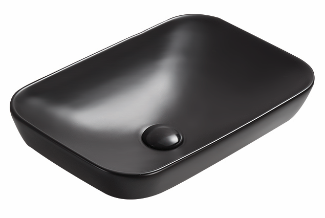 Hot Deal: POSEIDON Rectangle Matte Black Insert Basin (515x340x155)