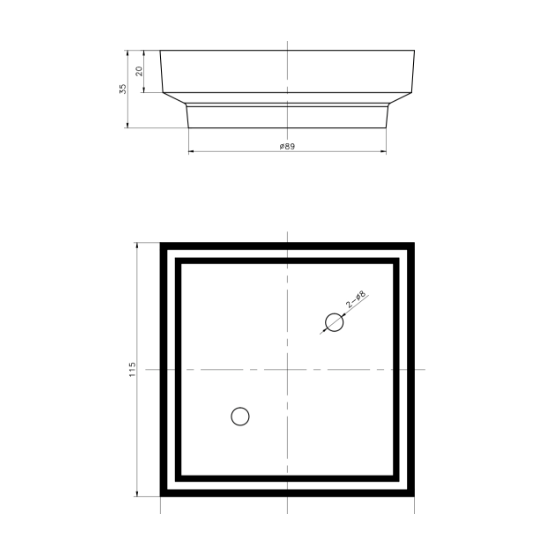 Hot! Matte Gold Smart Tile Insert Floor Waste Shower Drain (90mm Outlet, 115x115mm)
