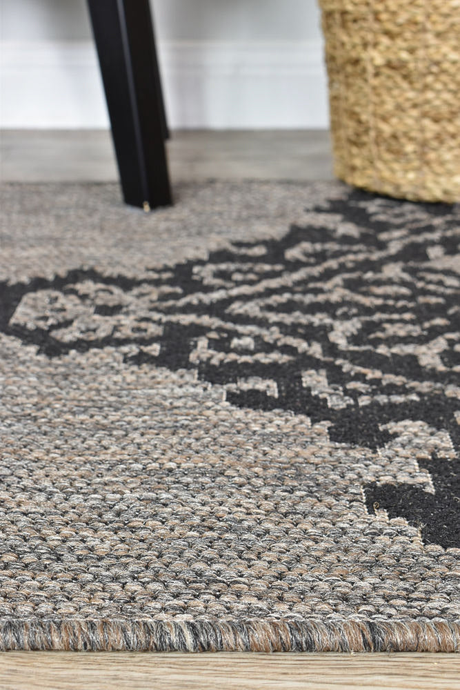Affordable Alaska Runner Rug in Brown & Black