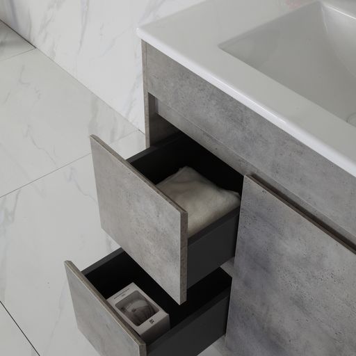 Exclusive LOLA Freestanding Vanity in Stylish Grey - Available in All Sizes