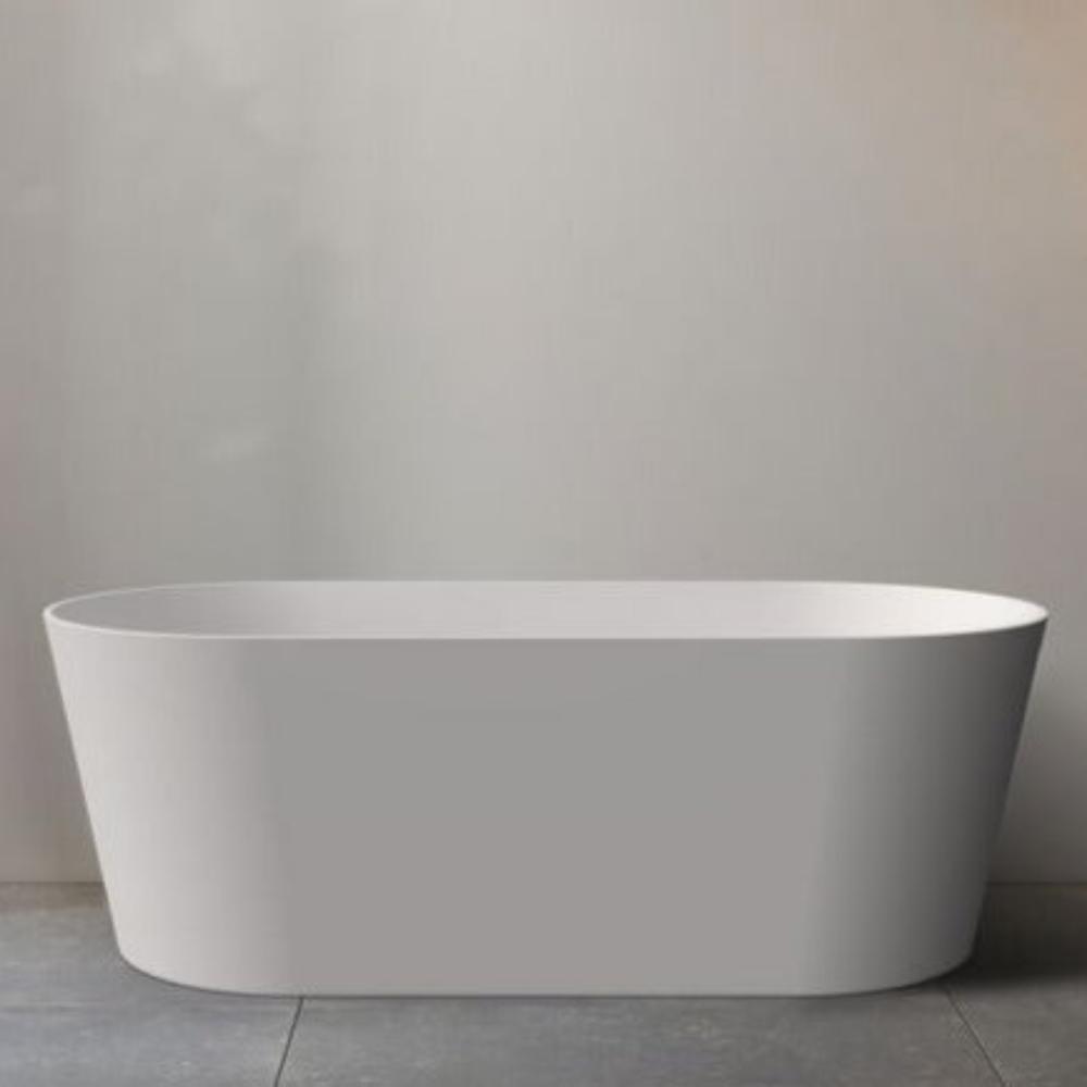 Hot Deal! Mia Free Standing Matt White Acrylic Bathtub