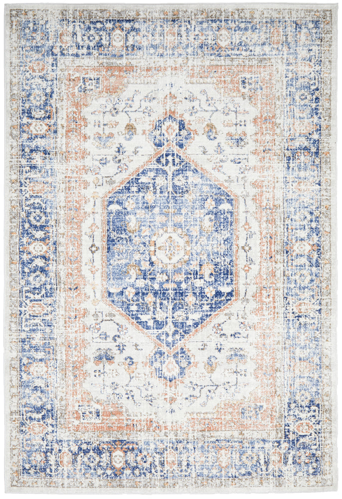 Exclusive Mayfair Lorissa Blue Polypropylene Power - Loomed Rug in Various Shapes and Sizes