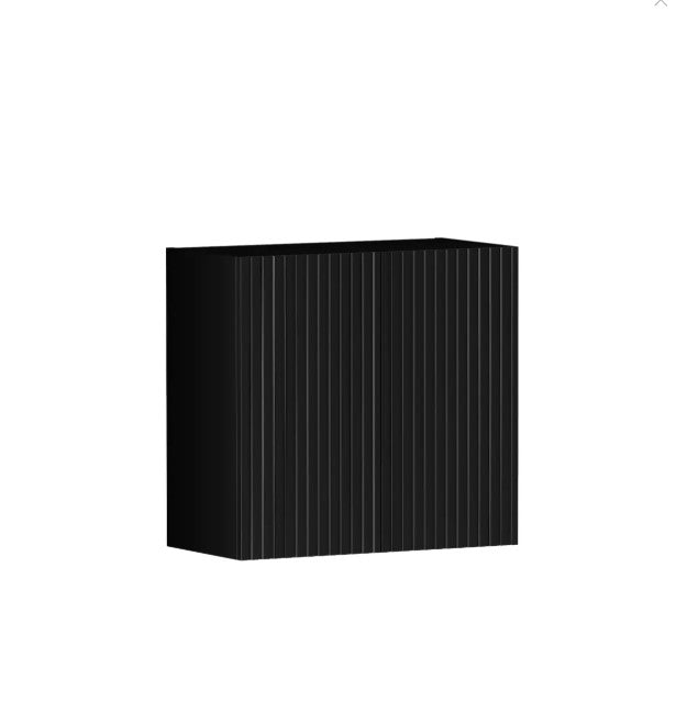 Marlo 632x322x600 Matte Black Laundry Wall Cabinet with Soft - Closing Doors