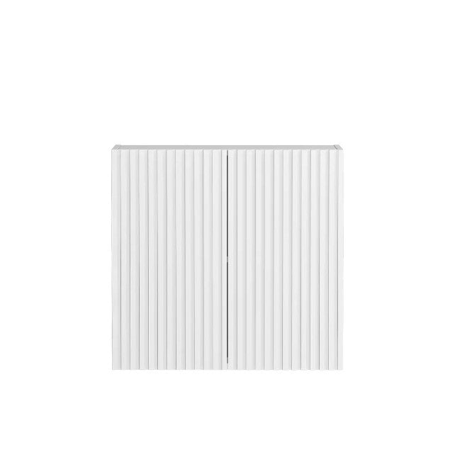 Otti Noosa Matte White Fluted Wall Laundry Cabinet (632x328x600)