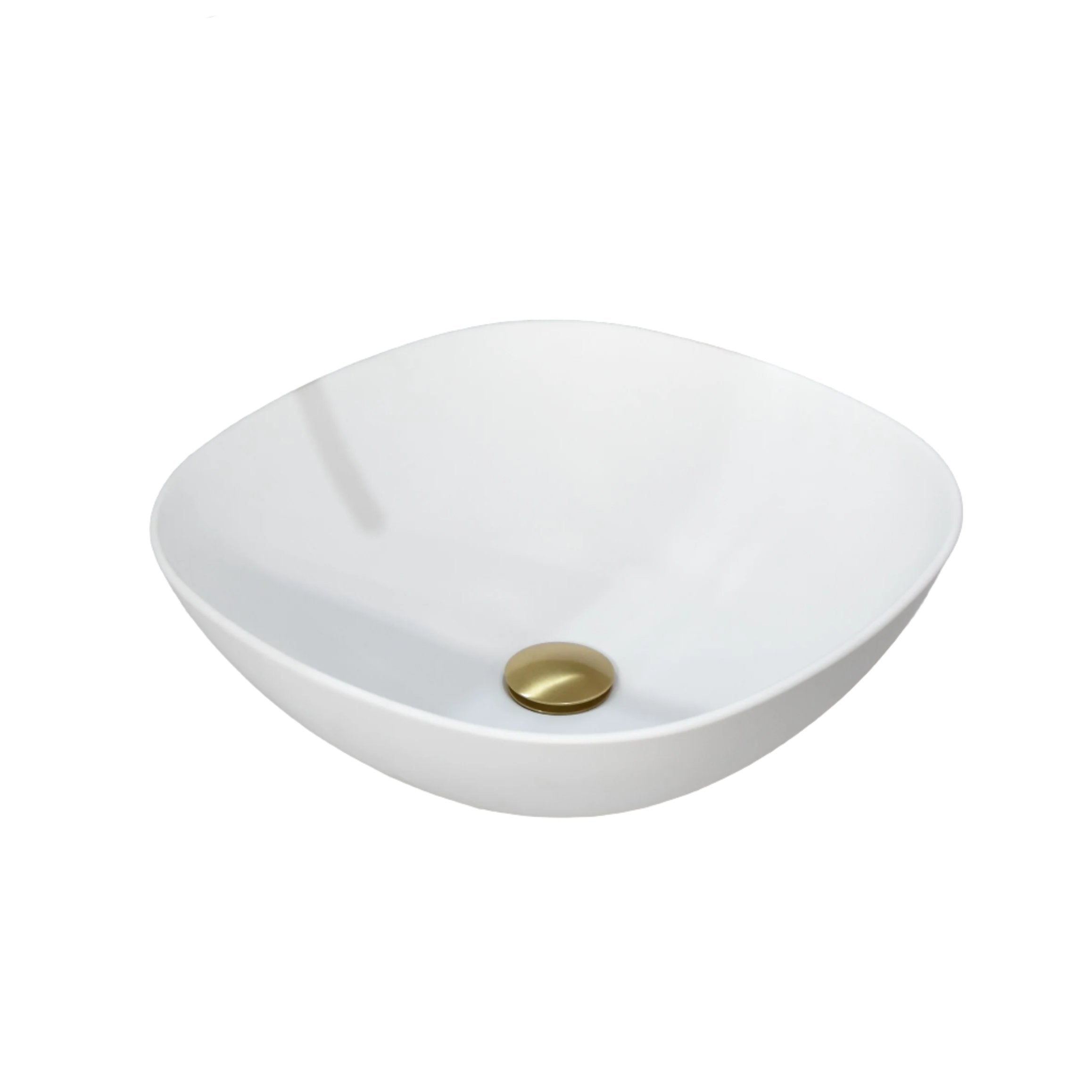 Hot Sale! POSEIDON Rectangle White Ceramic Above - Counter Basin (430x430x150 mm)