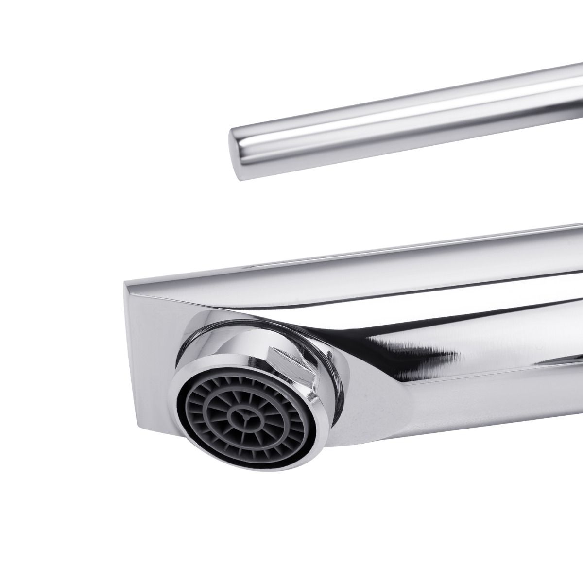 Hot Sale! LUCID PIN Series Round Chrome Tall Basin Mixer for Bathroom